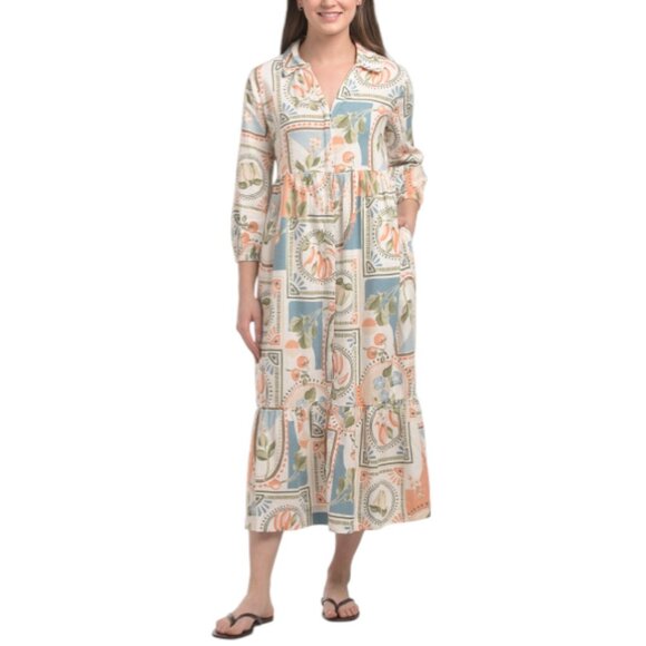 chinese dress ladies Nicole Miller Women's Solid Cotton Metal Ruffle Front Dress Dress, Catalina  Blue, 2 at Amazon Women's Clothing store main image 0